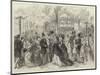 Fashionable Promenade and Concert in the Champs Elysees, Paris-null-Mounted Giclee Print