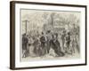 Fashionable Promenade and Concert in the Champs Elysees, Paris-null-Framed Giclee Print