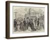 Fashionable Promenade and Concert in the Champs Elysees, Paris-null-Framed Giclee Print