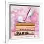 Fashionable Reading-Pink Pink-Framed Art Print