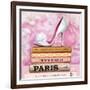 Fashionable Reading-Pink Pink-Framed Art Print