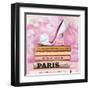 Fashionable Reading-Pink Pink-Framed Art Print