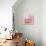 Fashionable Reading-Pink Pink-Stretched Canvas displayed on a wall