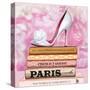 Fashionable Reading-Pink Pink-Stretched Canvas
