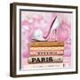 Fashionable Reading-Pink Pink-Framed Art Print