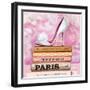 Fashionable Reading-Pink Pink-Framed Art Print