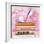 Fashionable Reading-Pink Pink-Framed Art Print