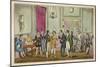 Fashionable Visitors to the Green Room at Drury Lane Theatre, London-null-Mounted Art Print