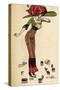 Fashionable Women 1911-null-Stretched Canvas