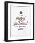 Fashioned-null-Framed Art Print