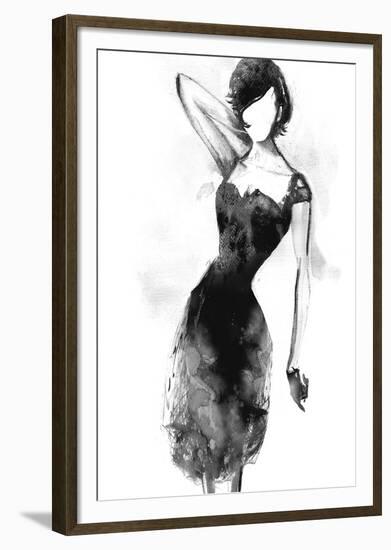 Fashionista - Ebony-Mark Chandon-Framed Giclee Print