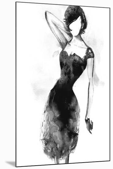 Fashionista - Ebony-Mark Chandon-Mounted Giclee Print