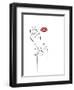 Fashionista - Hands and Lips-Dana Shek-Framed Art Print