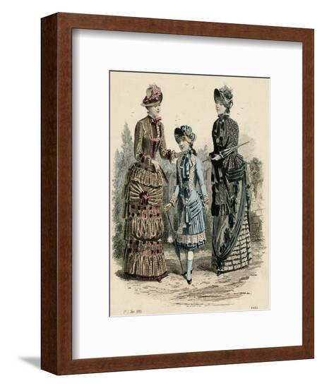 Fashions 1 July 1883--Framed Art Print