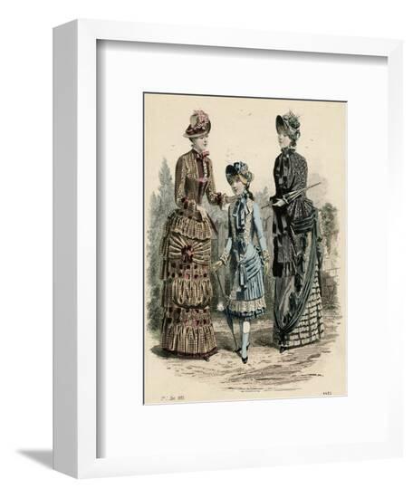 Fashions 1 July 1883--Framed Art Print