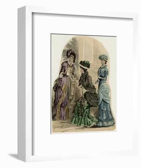 Fashions Early 1880S-null-Framed Art Print