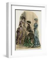 Fashions Early 1880S-null-Framed Art Print