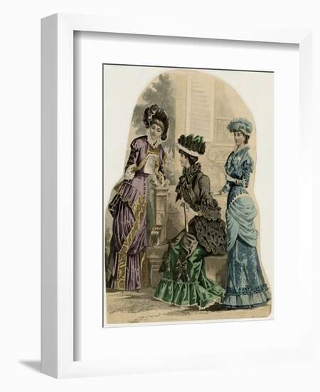 Fashions Early 1880S-null-Framed Art Print