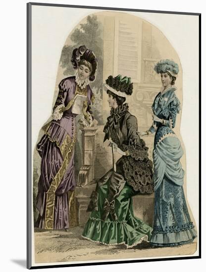 Fashions Early 1880S-null-Mounted Art Print