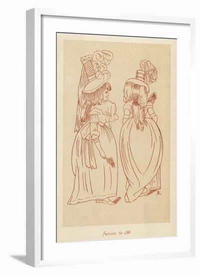 Fashions for 1788-John Ashton-Framed Art Print