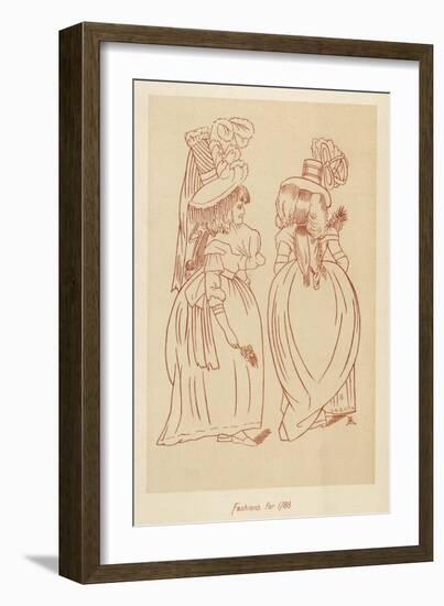 Fashions for 1788-John Ashton-Framed Art Print