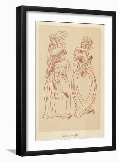 Fashions for 1788-John Ashton-Framed Art Print