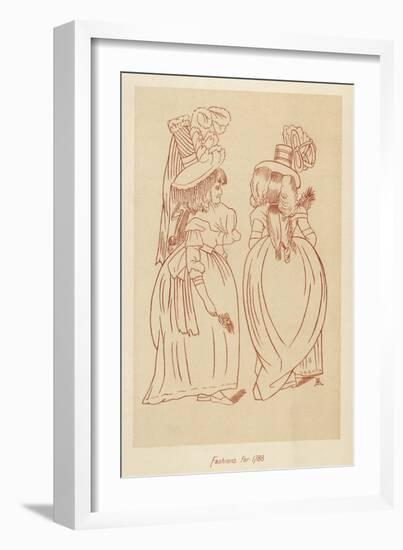 Fashions for 1788-John Ashton-Framed Art Print