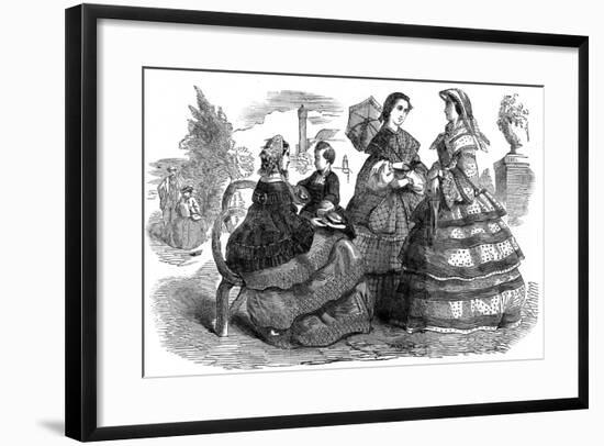 Fashions for August, 1857-null-Framed Giclee Print