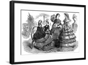 Fashions for August, 1857-null-Framed Giclee Print