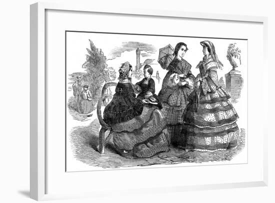 Fashions for August, 1857-null-Framed Giclee Print