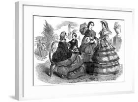 Fashions for August, 1857-null-Framed Giclee Print