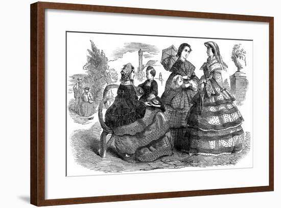 Fashions for August, 1857-null-Framed Giclee Print