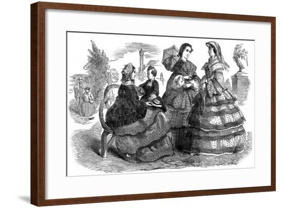 Fashions for August, 1857--Framed Giclee Print
