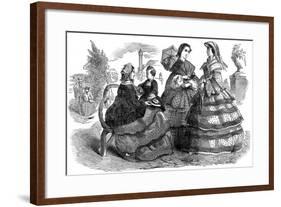 Fashions for August, 1857-null-Framed Giclee Print