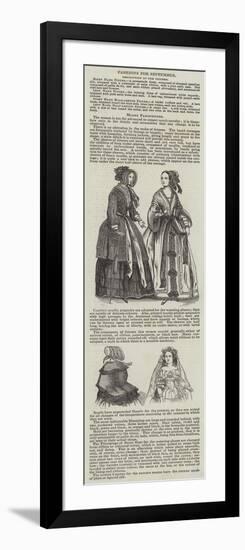 Fashions for September-null-Framed Giclee Print