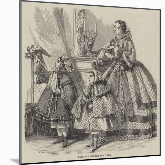 Fashions for the New Year-null-Mounted Giclee Print