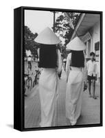 Fashions of Vietnamese Women-John Dominis-Framed Stretched Canvas