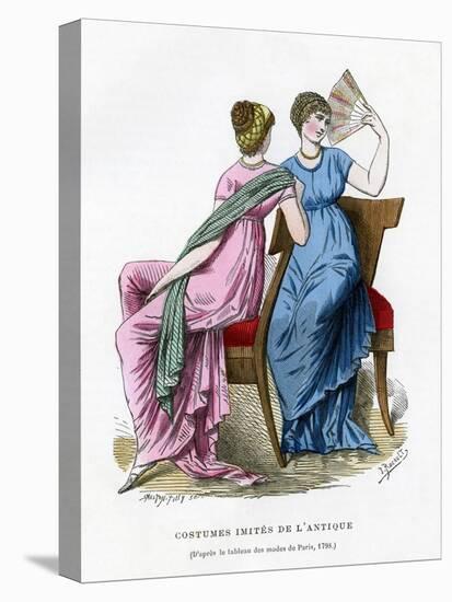 Fashions That Imitate the Costume of Antiquity, 1798 (1882-188)-Smeeton-Tilly-Stretched Canvas