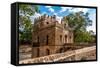 Fasilides Bath-milosk50-Framed Stretched Canvas