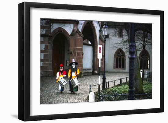 Fasnacht Celebration, Basel, Switzerland-null-Framed Photographic Print