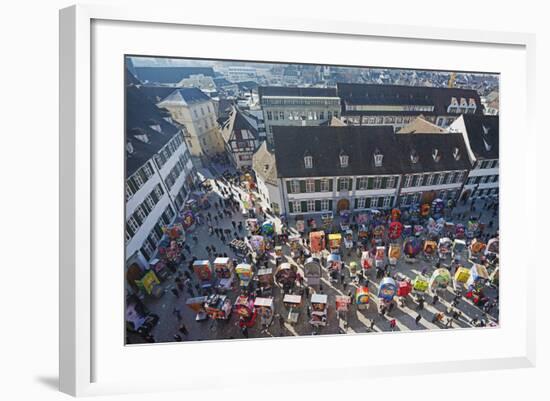 Fasnact Spring Carnival Lantern Displays, Basel, Switzerland, Europe-Christian Kober-Framed Photographic Print