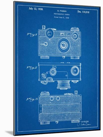 Fassin Photographic Camera Patent-null-Mounted Art Print