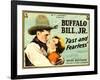 FAST AND FEARLESS, from left: Jay Wilsey (aka Buffalo Bill Jr.), Jean Arthur, 1924-null-Framed Art Print