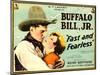 FAST AND FEARLESS, from left: Jay Wilsey (aka Buffalo Bill Jr.), Jean Arthur, 1924-null-Mounted Art Print