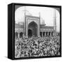 Fast Day Within the Jumma Musjid, Delhi, India, 1903-Underwood & Underwood-Framed Stretched Canvas