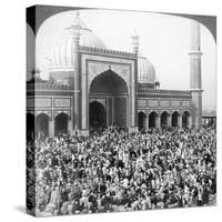 Fast Day Within the Jumma Musjid, Delhi, India, 1903-Underwood & Underwood-Stretched Canvas