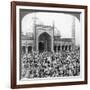 Fast Day Within the Jumma Musjid, Delhi, India, 1903-Underwood & Underwood-Framed Giclee Print
