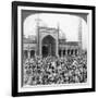 Fast Day Within the Jumma Musjid, Delhi, India, 1903-Underwood & Underwood-Framed Giclee Print