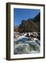 Fast flowing melt water near Thangthanka in Bhutan, Asia-Alex Treadway-Framed Photographic Print