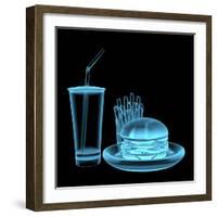 Fast Food Burger-sauliusl-Framed Art Print